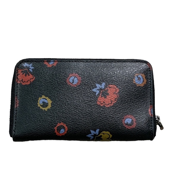 Coach Black Oxblood PrimRose Zip Around Wallet Wristlet - Picture 2 of 5